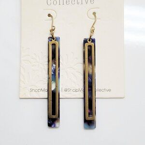 Geometric Design Drop Earrings